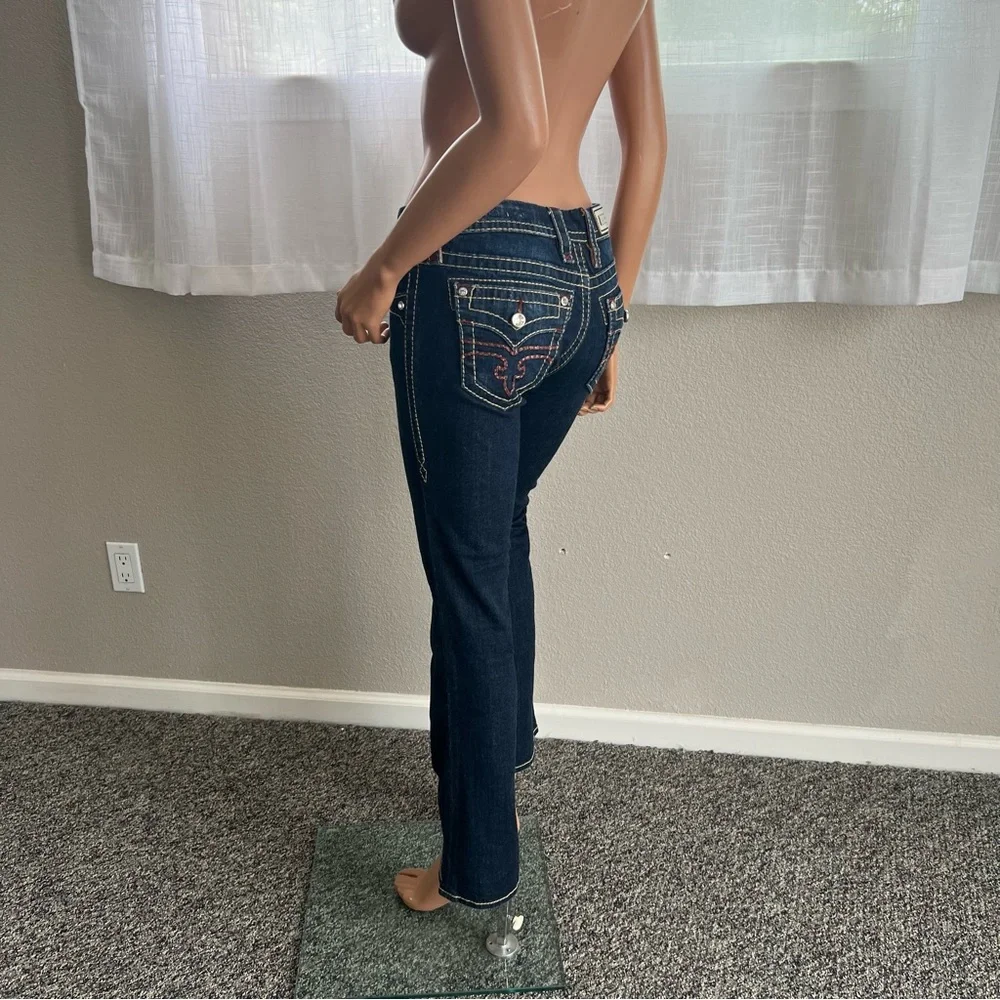 ROCK REVIVAL Alivia Dark Blue Jeans - Picture 12 of 14